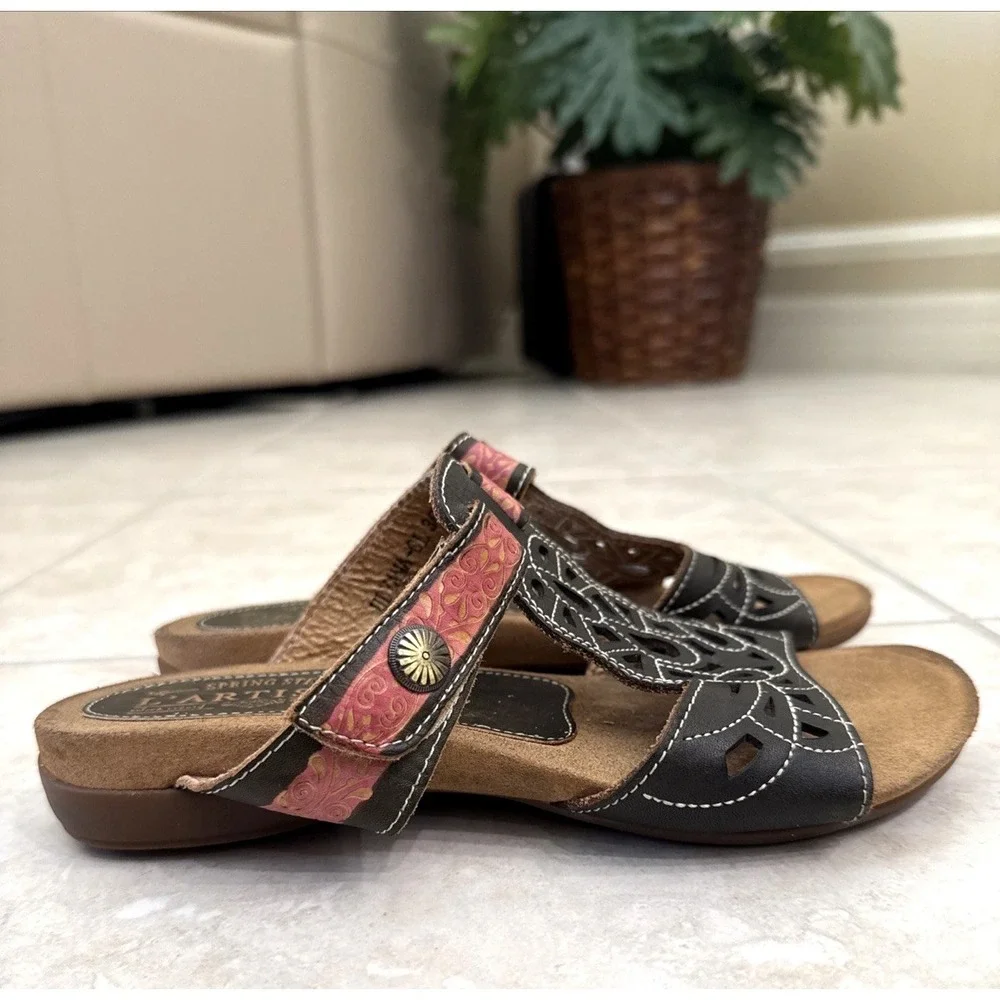 L'Artiste Sprin Step Olyana Sandals Slip On‎ Size 36 US 5.5/6 Boho Hippie